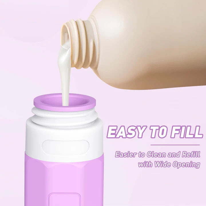 Travel Bottles for Toiletries, 3Oz Tsa Approved Travel Size Containers, BPA Free Leak Proof Travel Containers for Toiletries, Refillable Travel Accessories for Shampoo Conditioner Purple